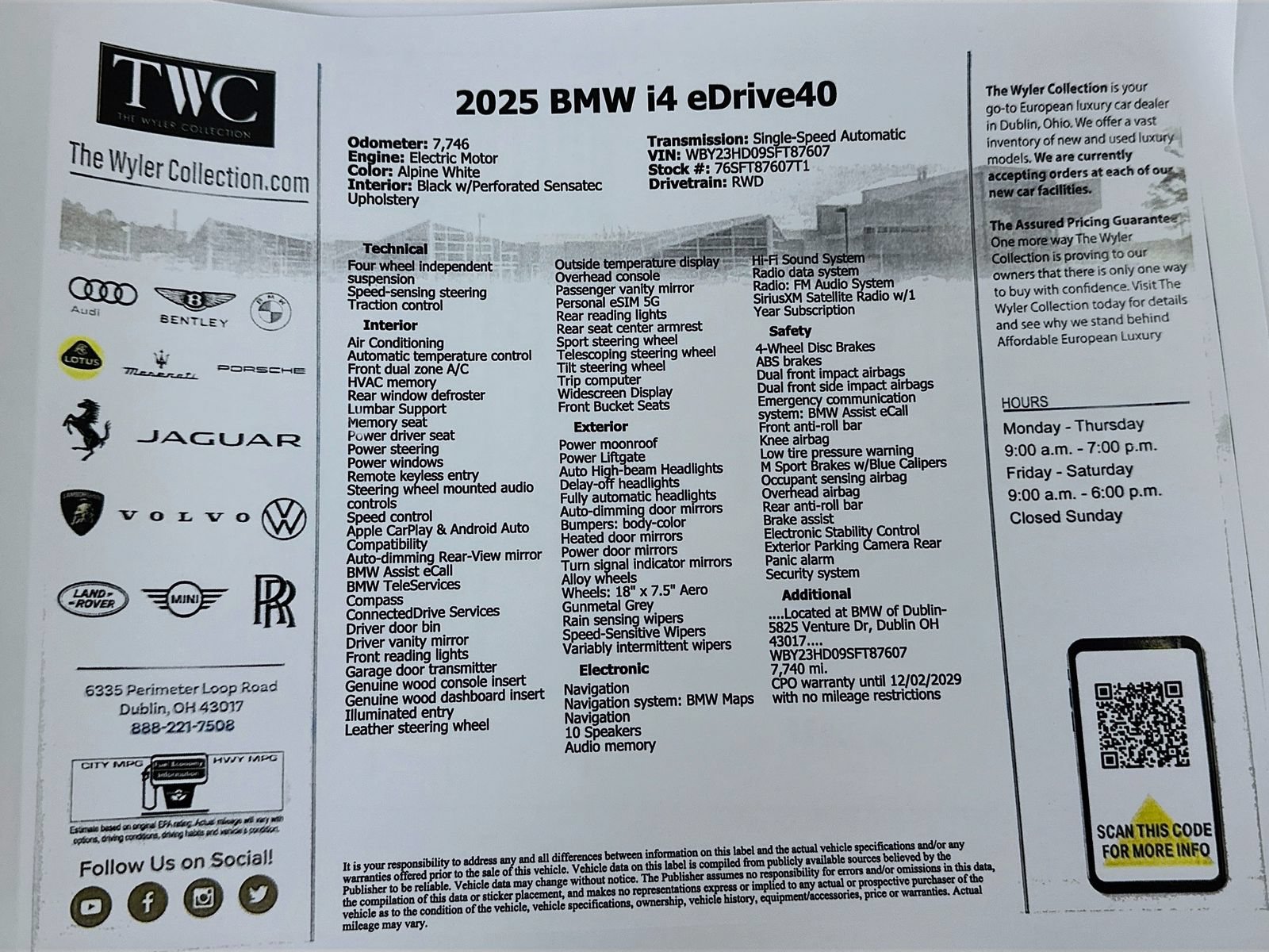 Used 2025 BMW i4 eDrive40 RWD image 49