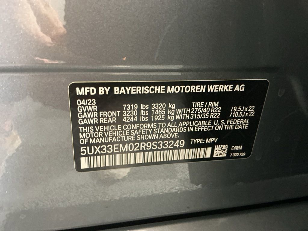 Certified 2024 BMW X7 M60i w/ Executive Package image 34