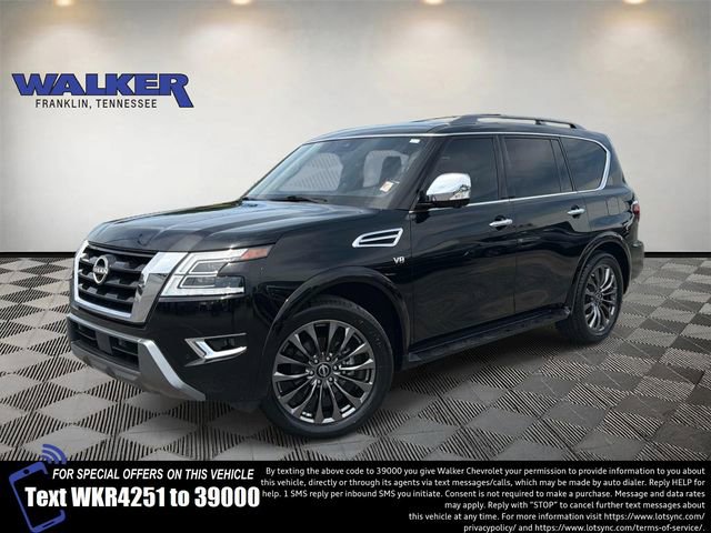 Used 2021 Nissan Armada Platinum w/ Captain's Chairs Package RWD video 1