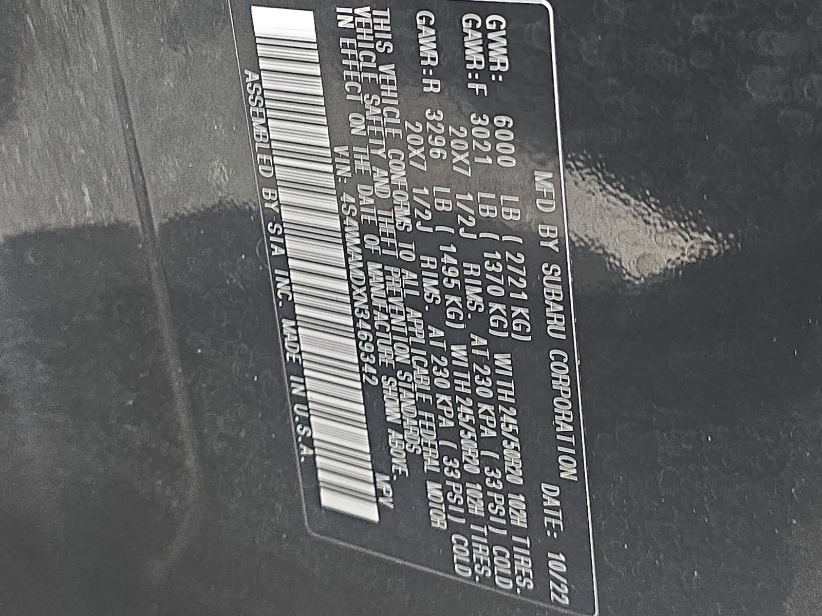 Used 2022 Subaru Ascent Limited image 45