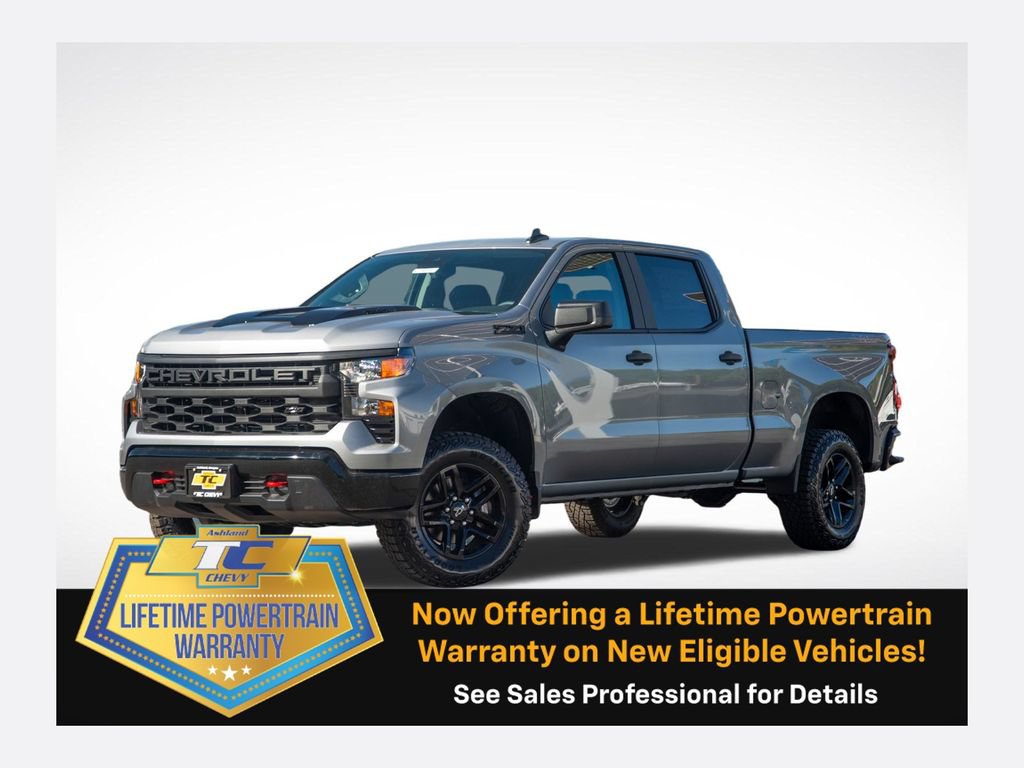 New 2026 Chevrolet Silverado 1500 Custom Trail Boss w/ LPO, Dark Essentials Package