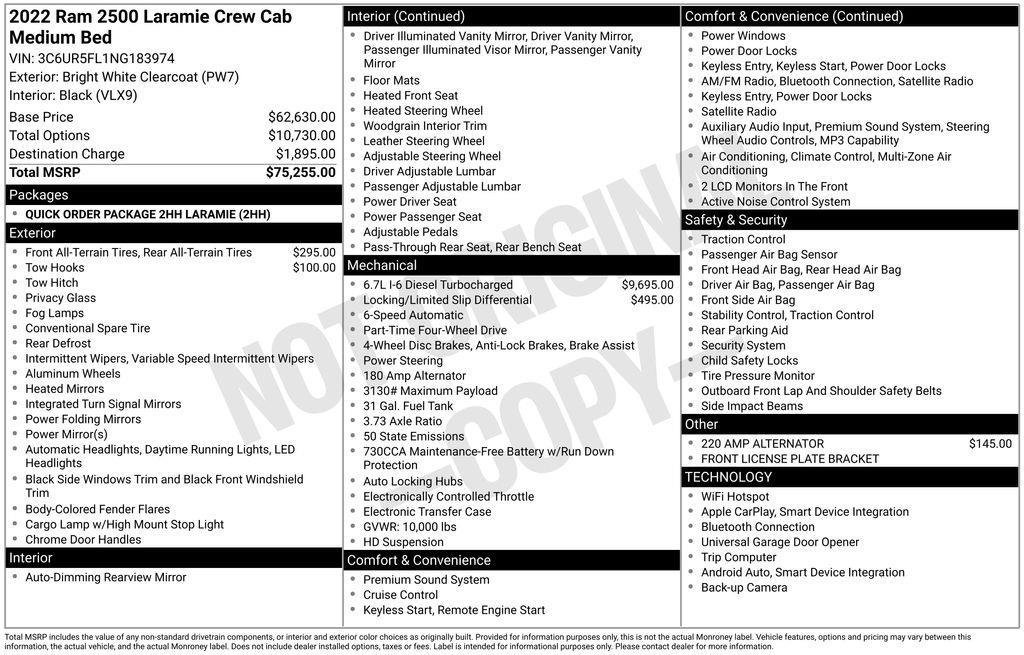 Used 2022 RAM 2500 Laramie image 2