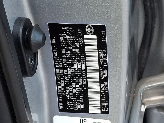 Used 2021 Toyota Camry LE FWD image 17