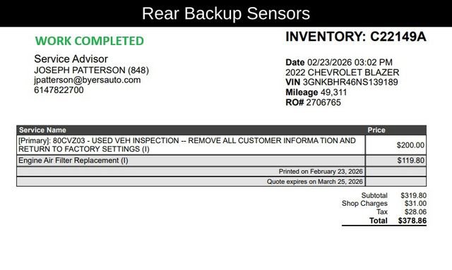 Used 2022 Chevrolet Blazer LT image 9