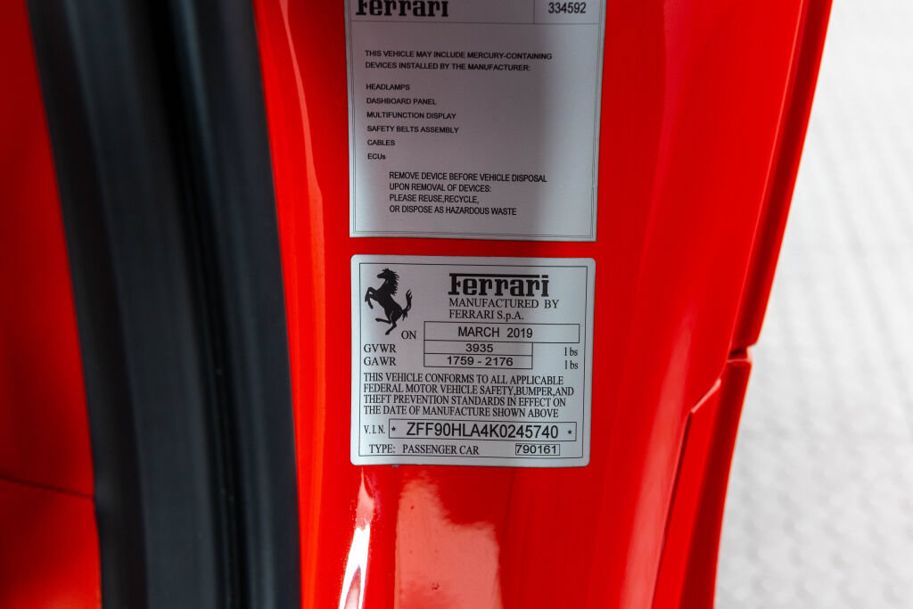 Certified 2019 Ferrari 488 Pista Coupe RWD image 24