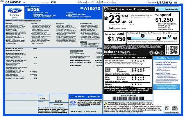Used 2021 Ford Edge SEL w/ Convenience Package AWD/4WD image 14