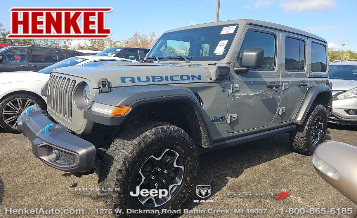 Used 2023 Jeep Wrangler Unlimited Rubicon 4xe w/ Cold Weather Group image 1