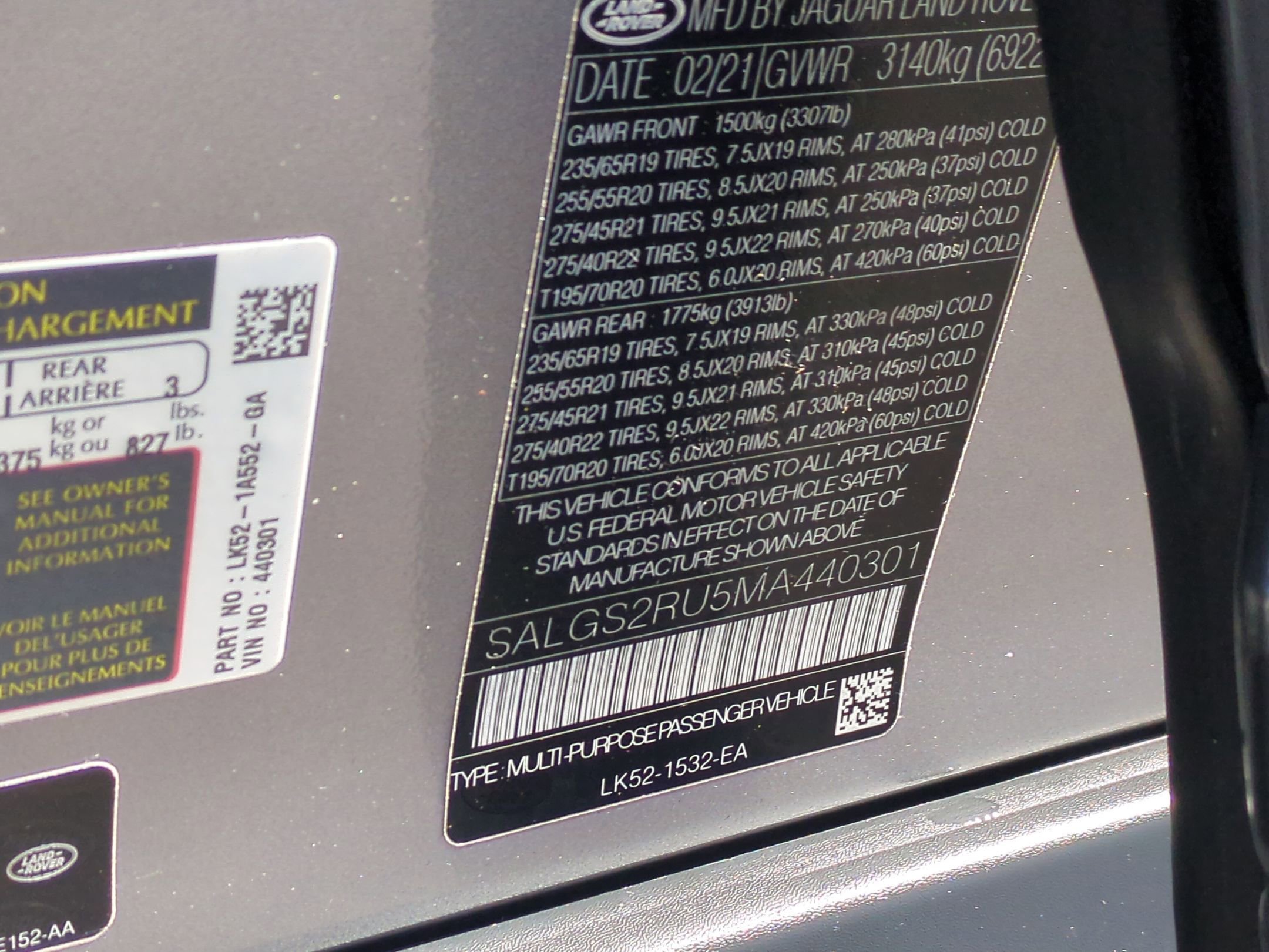 Used 2021 Land Rover Range Rover Westminster Edition AWD/4WD image 29