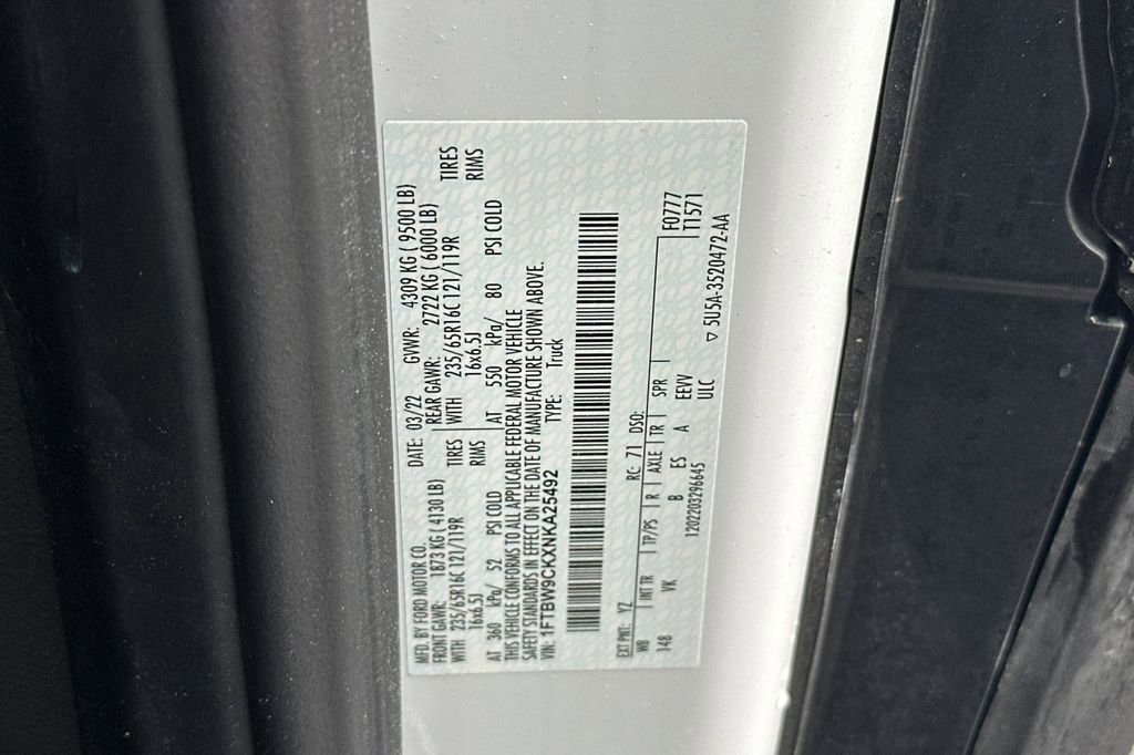 Used 2022 Ford E-Transit Medium Roof w/ Load Area Protection Package image 30