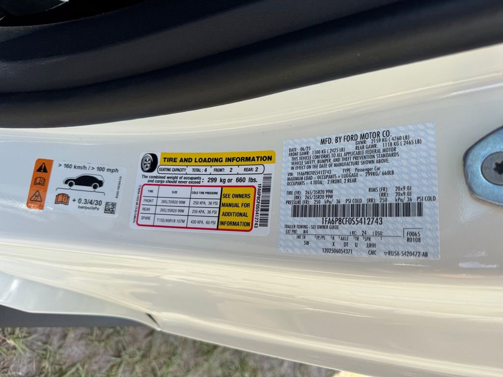 New 2025 Ford Mustang GT Premium w/ 60th Anniversary Package image 36