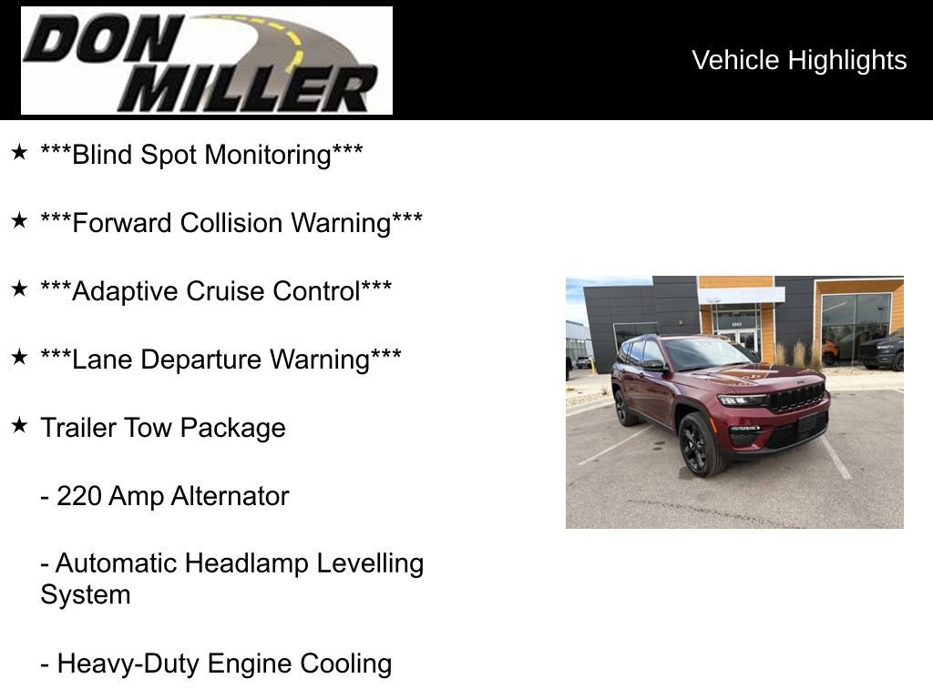 New 2025 Jeep Grand Cherokee Limited w/ Black Appearance Package image 31