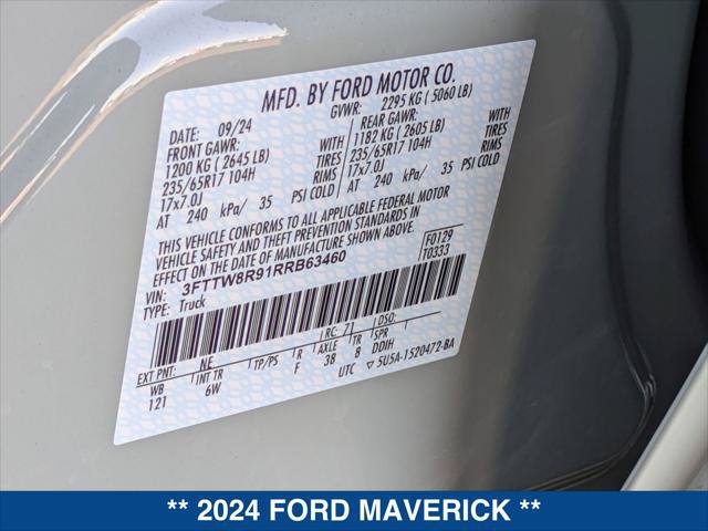New 2024 Ford Maverick Tremor w/ Tremor Off-Road Package AWD/4WD image 31