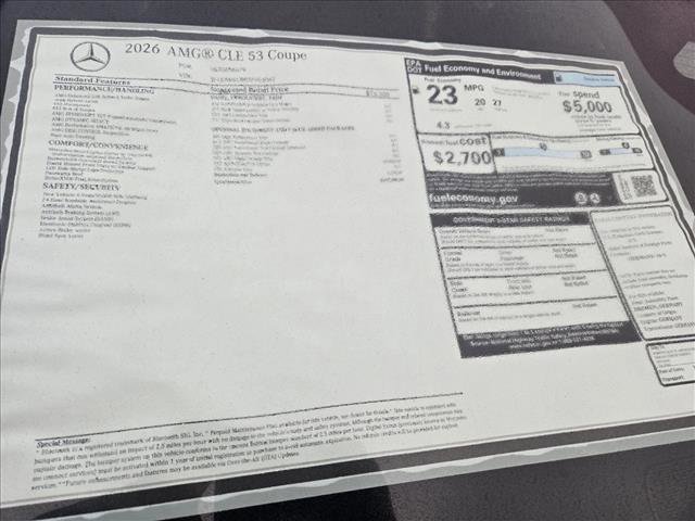 New 2026 Mercedes-Benz CLE 53 AMG 4MATIC Coupe image 18
