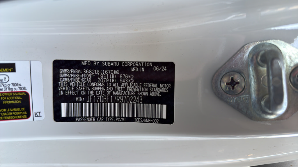 Used 2024 Subaru BRZ Limited RWD image 28