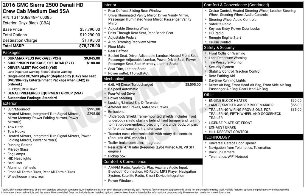 Used 2016 GMC Sierra 2500 Denali w/ Duramax Plus Package image 11