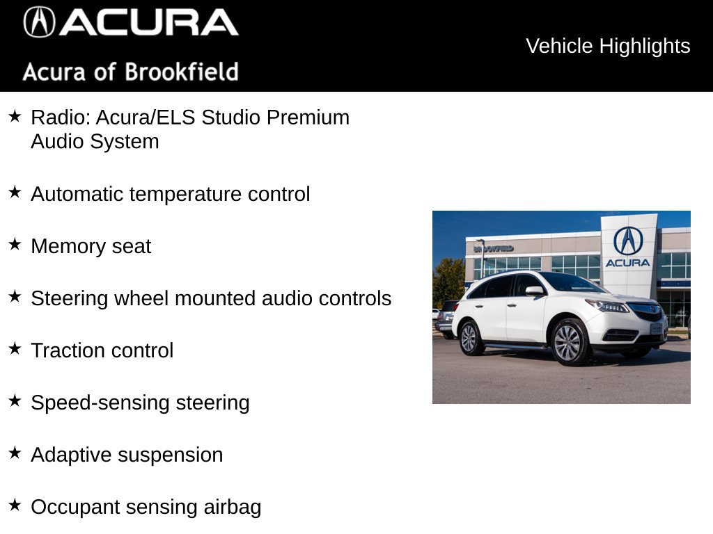 Used 2015 Acura MDX w/ Technology Package AWD/4WD image 8