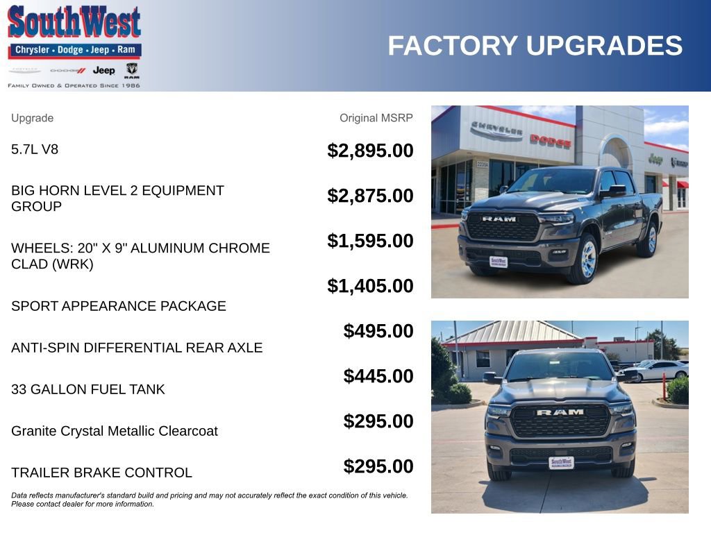 New 2026 RAM 1500 Lone Star AWD/4WD image 11