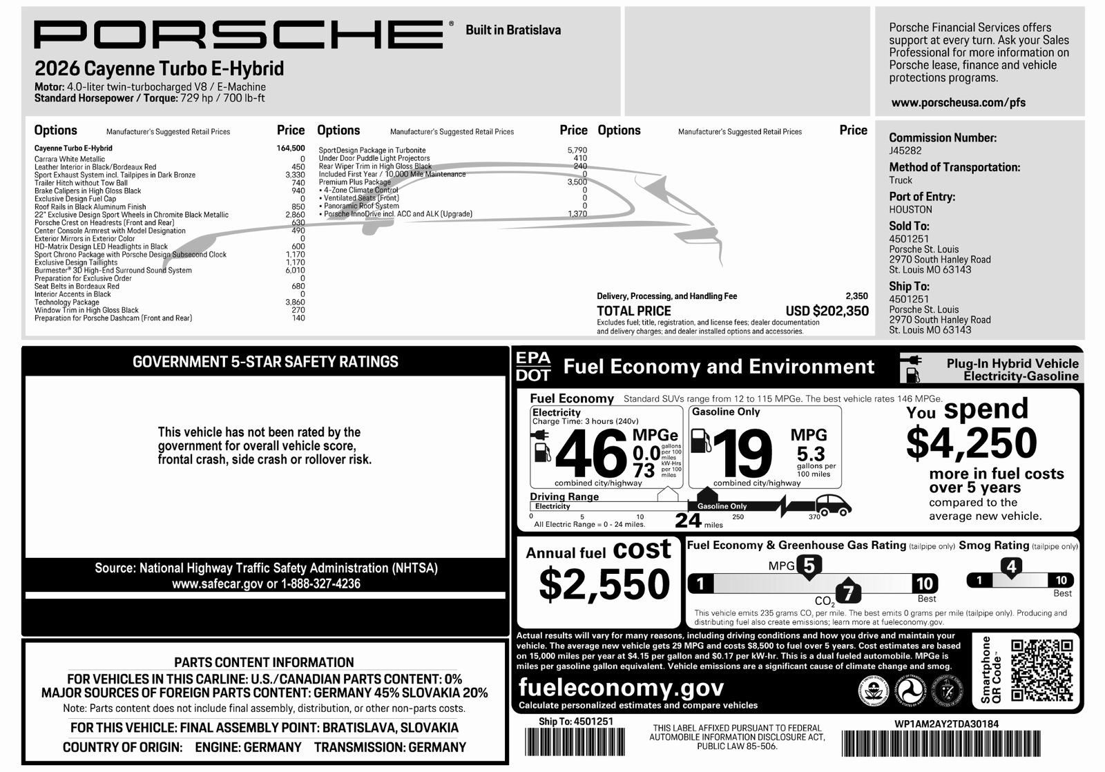 New 2026 Porsche Cayenne Turbo AWD/4WD image 63