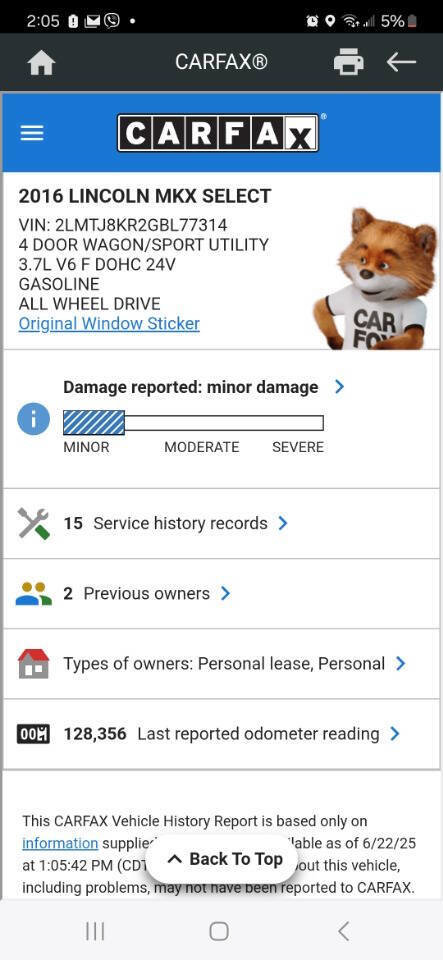 Used 2016 Lincoln MKX Select w/ Select Plus Package image 49