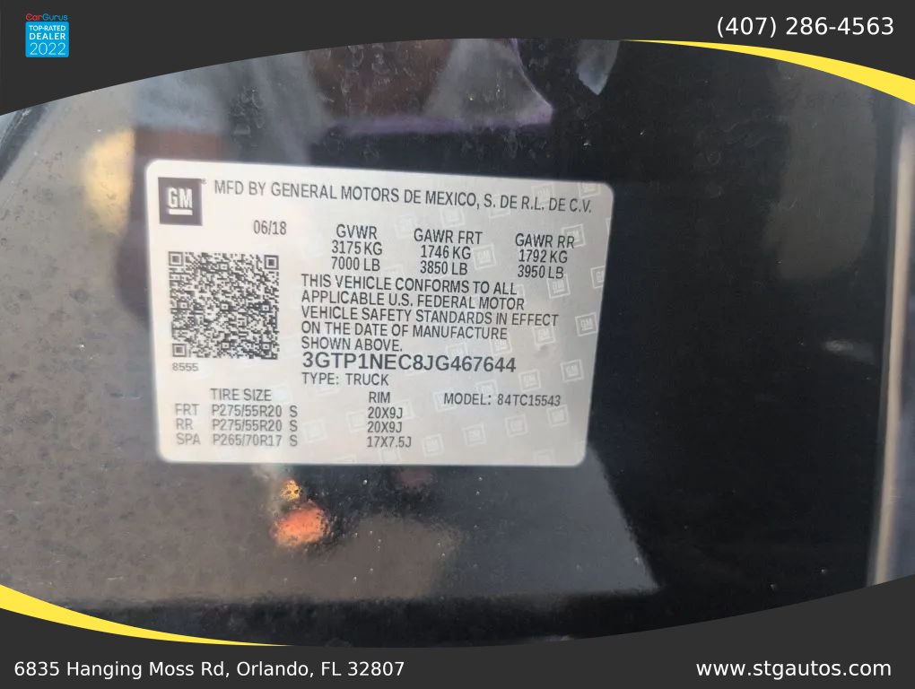 Used 2018 GMC Sierra 1500 SLT w/ Enhanced Driver Alert Package RWD image 33