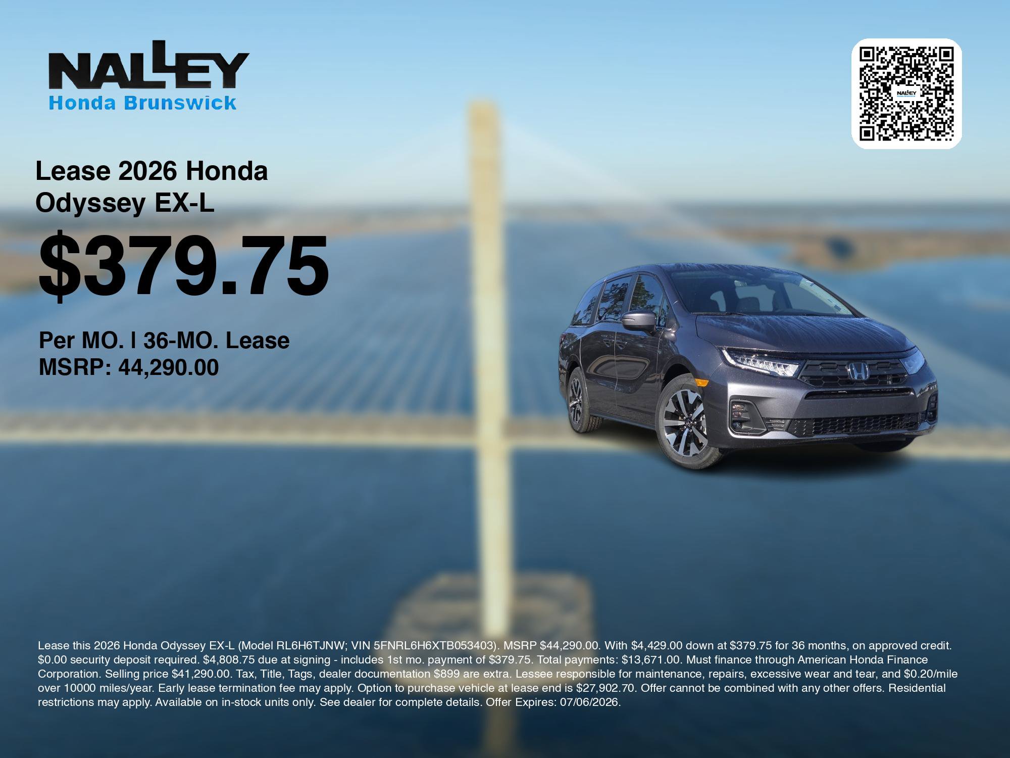 New 2026 Honda Odyssey EX-L image 3