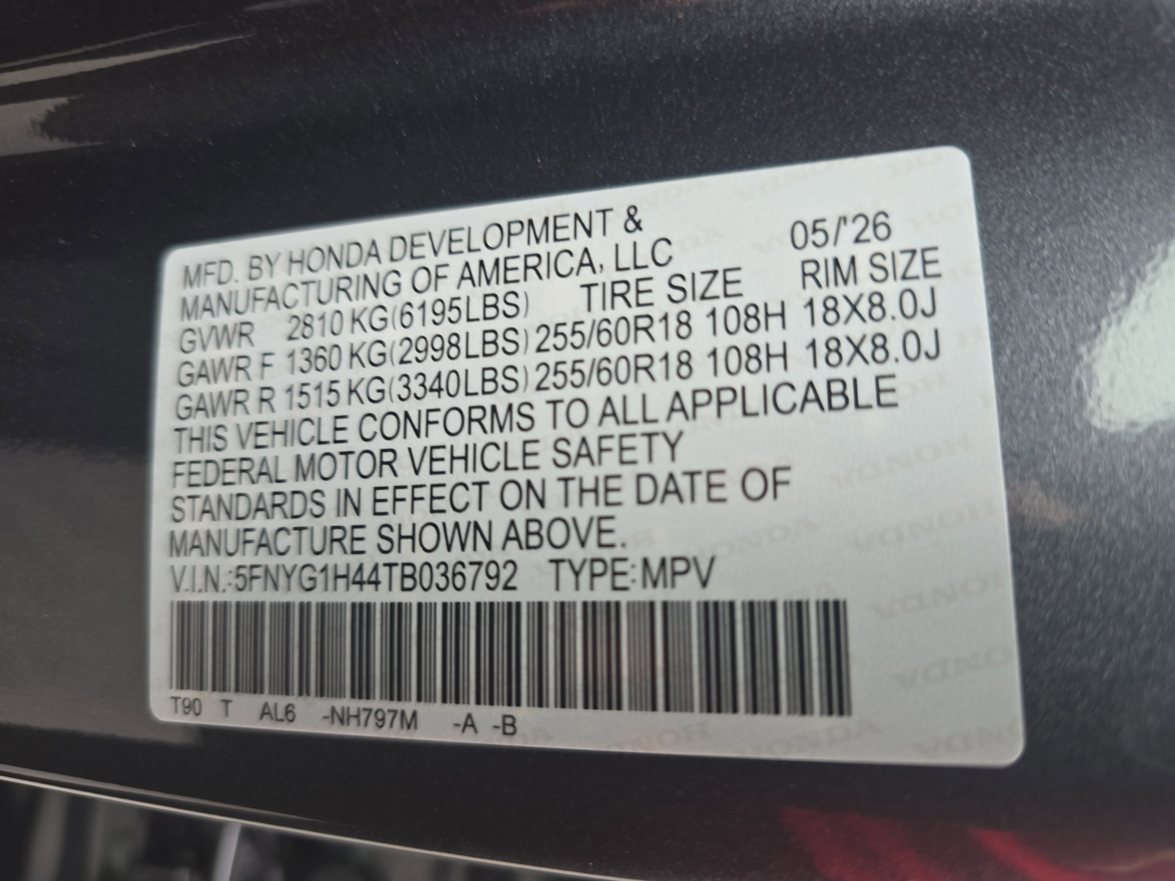 New 2026 Honda Pilot EX-L image 36