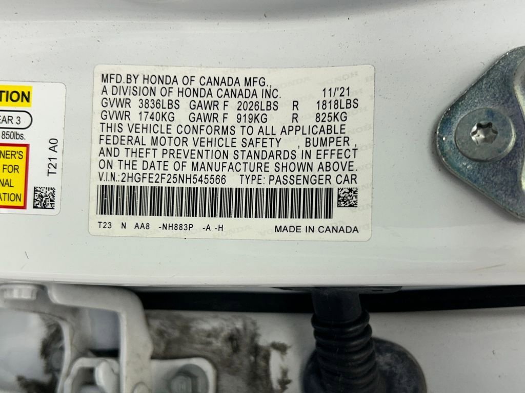 Used 2022 Honda Civic LX image 17