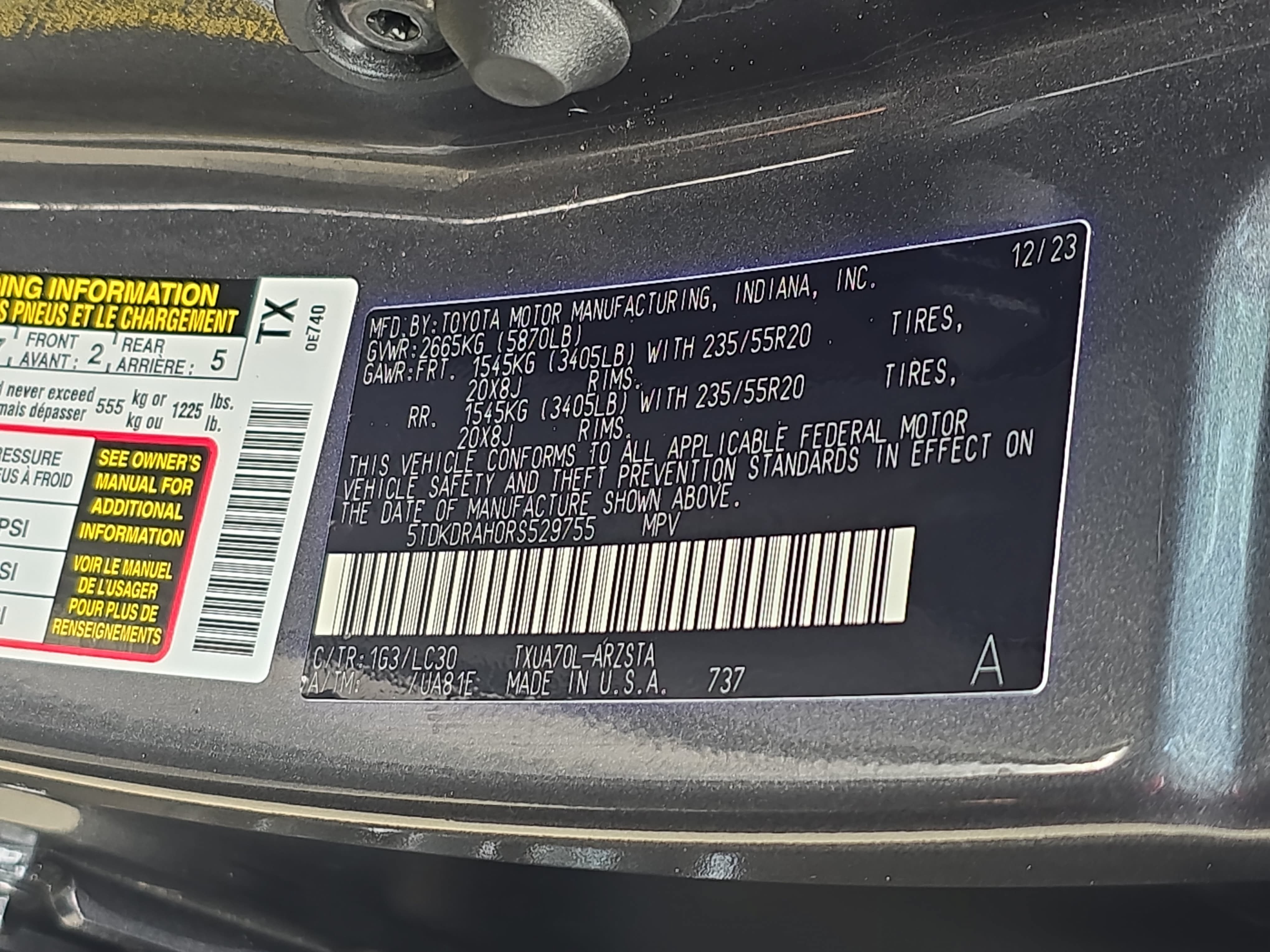 Used 2024 Toyota Highlander XSE FWD image 38