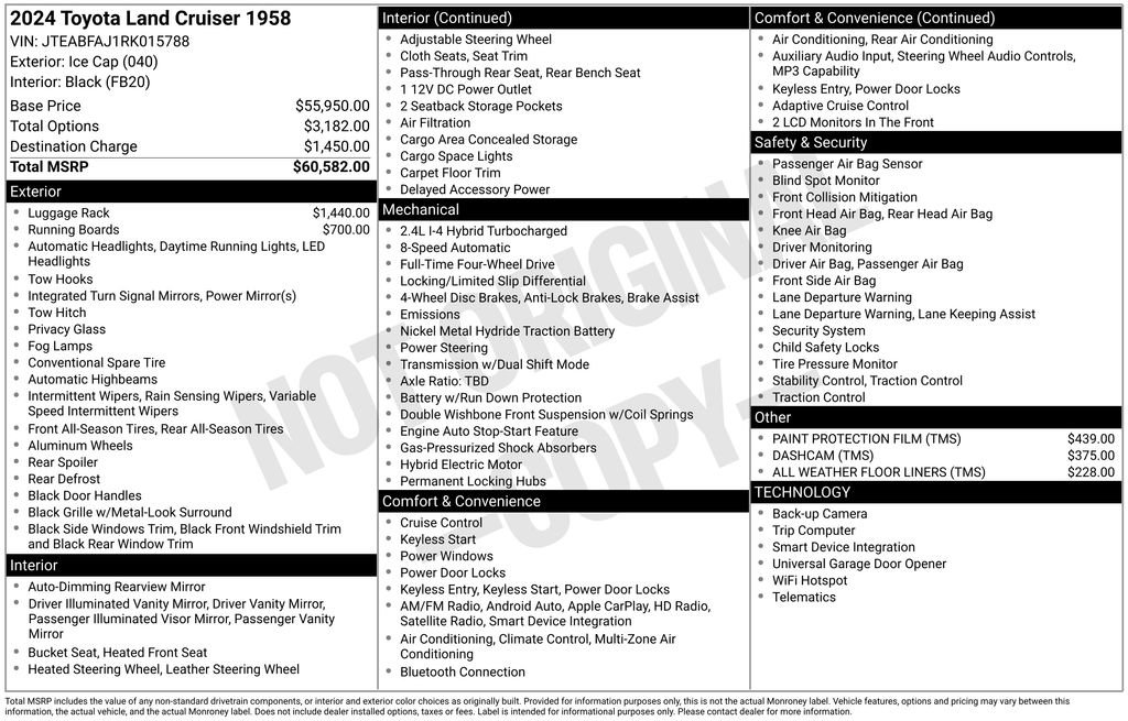 Used 2024 Toyota Land Cruiser 1958 image 32