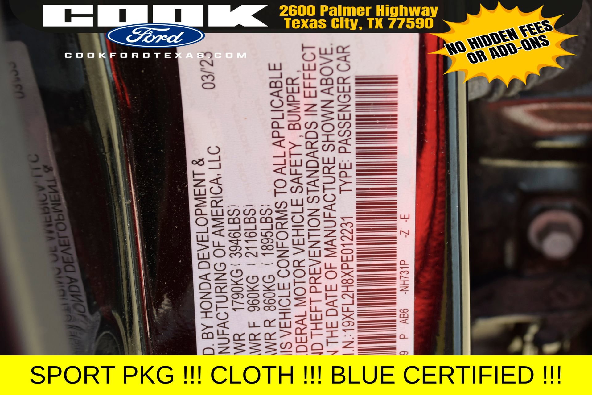 Used 2023 Honda Civic Sport image 26