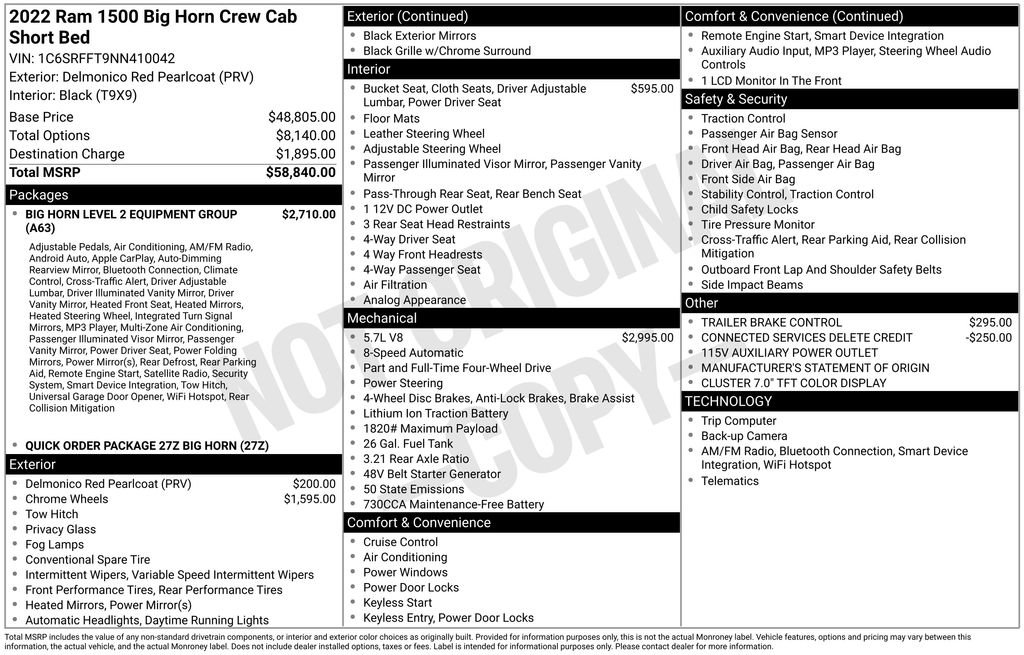 Used 2022 RAM 1500 Big Horn image 11