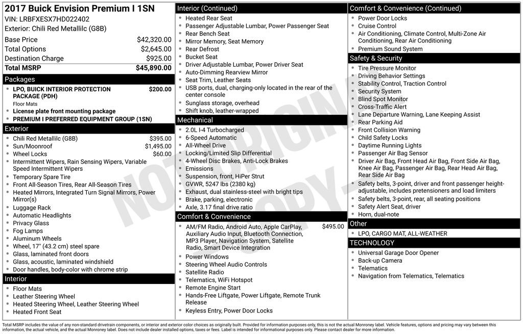Used 2017 Buick Envision Premium image 4