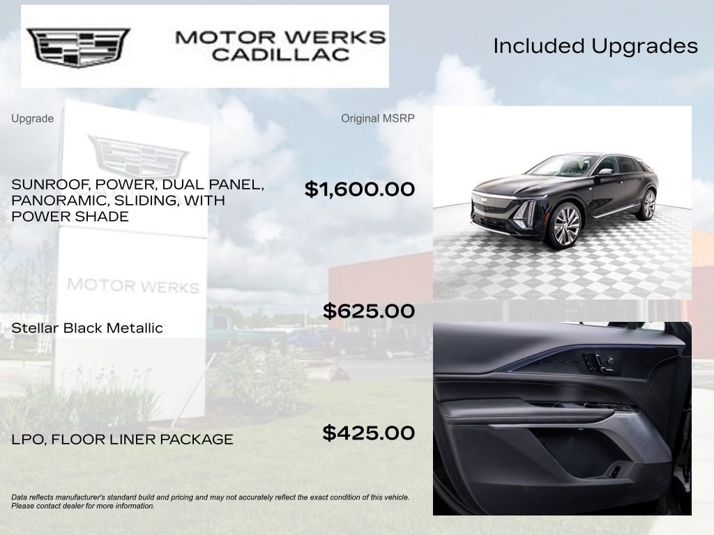 Certified 2025 Cadillac Lyriq Luxury w/ LPO, Floor Liner Package image 4