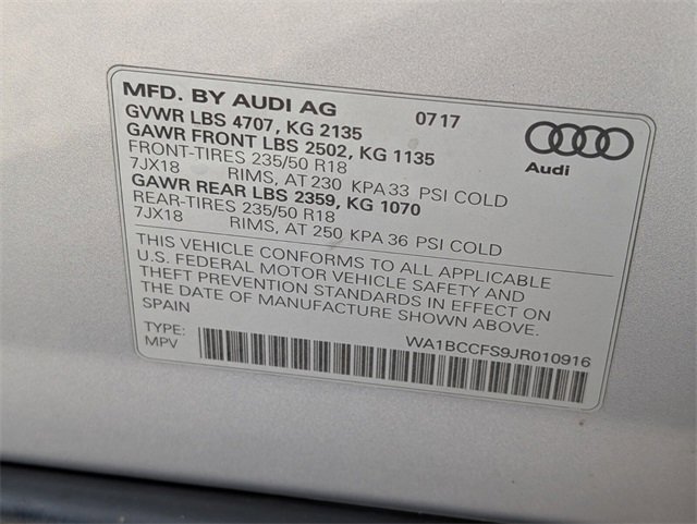 Used 2018 Audi Q3 2.0T Premium w/ Convenience Package image 31