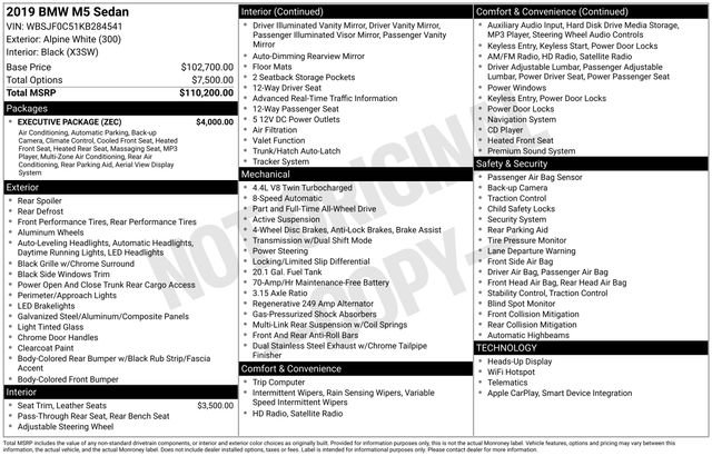 Used 2019 BMW M5 image 11