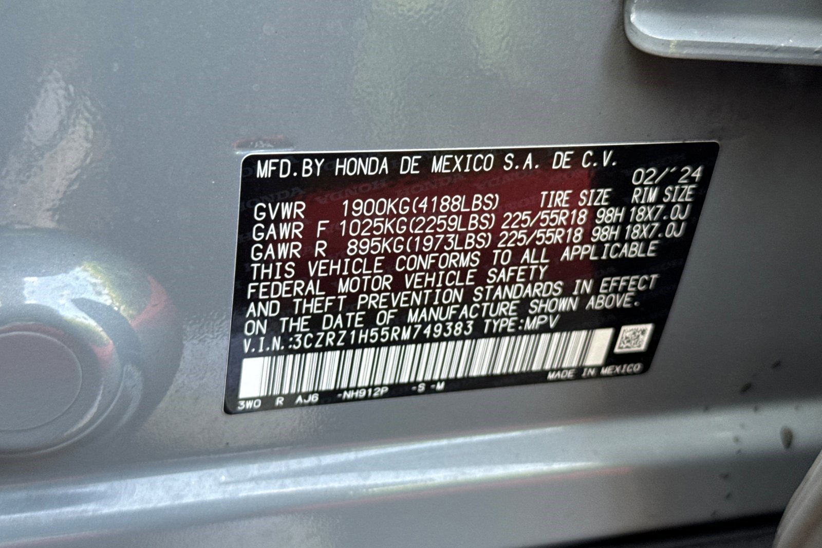 Used 2024 Honda HR-V Sport image 20