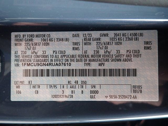 Certified 2024 Ford Escape Active image 21