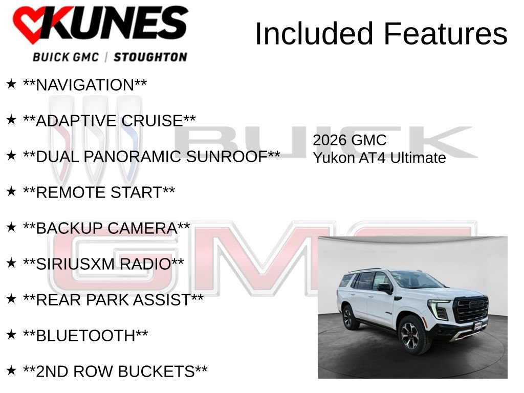 New 2026 GMC Yukon AT4 Ultimate AWD/4WD image 2
