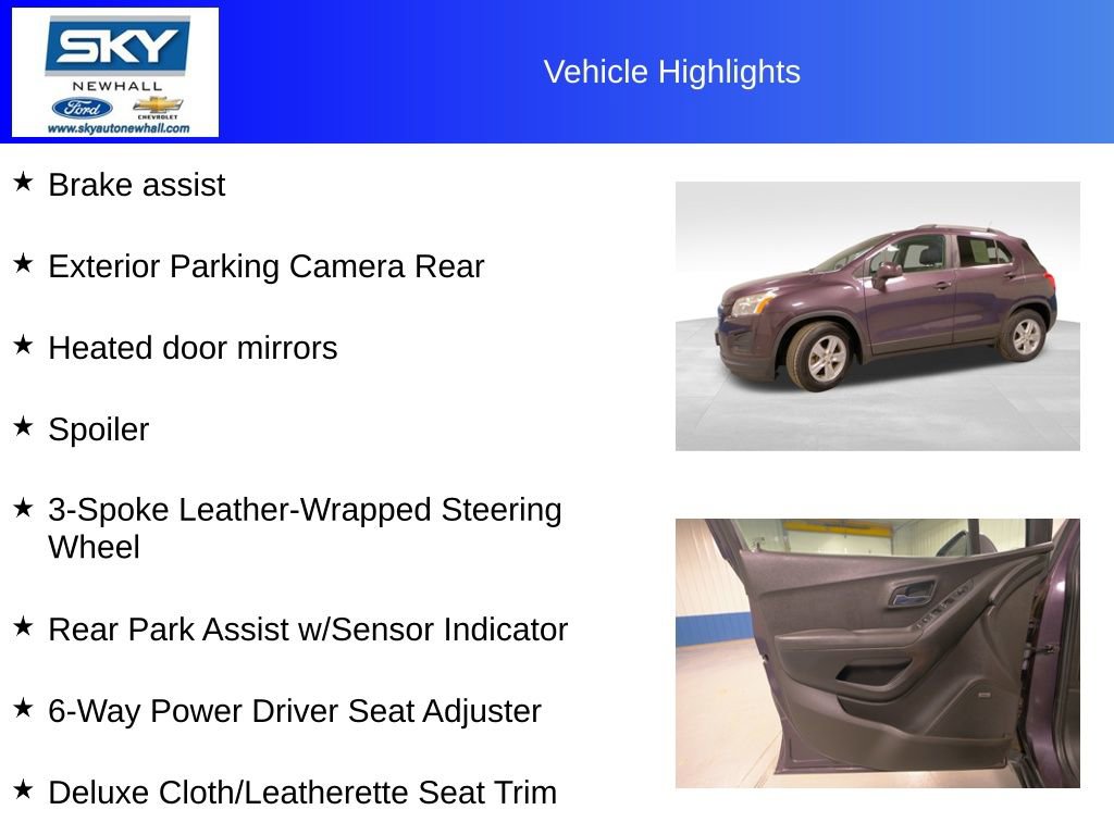 Used 2016 Chevrolet Trax LT w/ LT Sun and Sound Package image 26