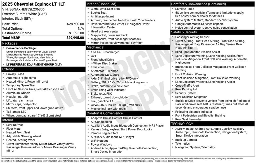 Used 2025 Chevrolet Equinox LT FWD image 13