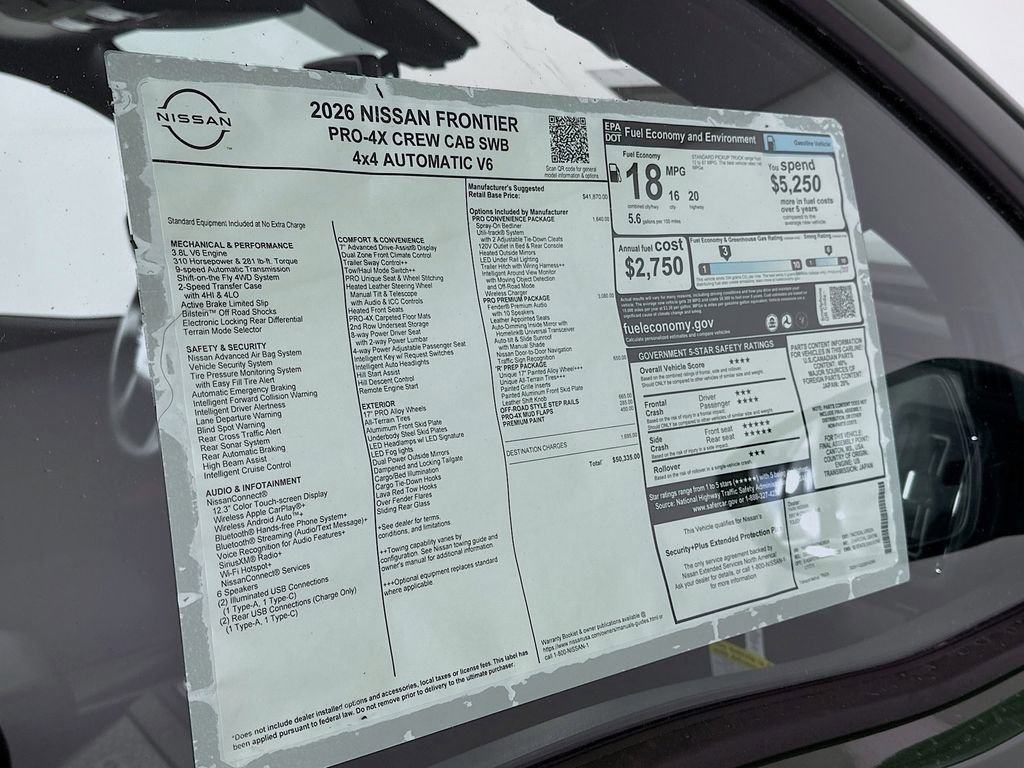 New 2026 Nissan Frontier PRO-4X w/ Pro Premium Package image 13