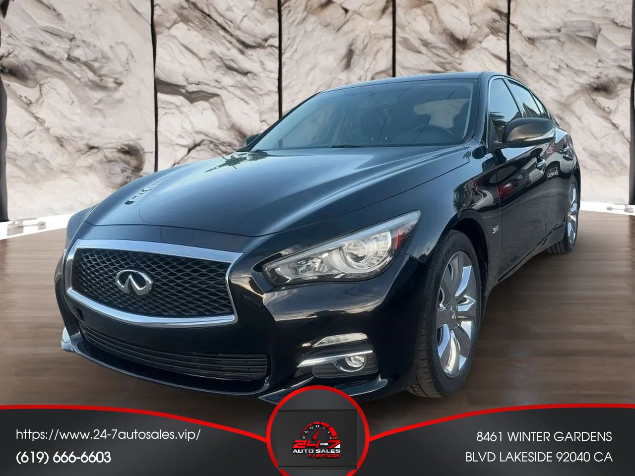 Used 2018 INFINITI Q50 Luxe w/ Essential Package (3.0T Luxe) RWD image 1