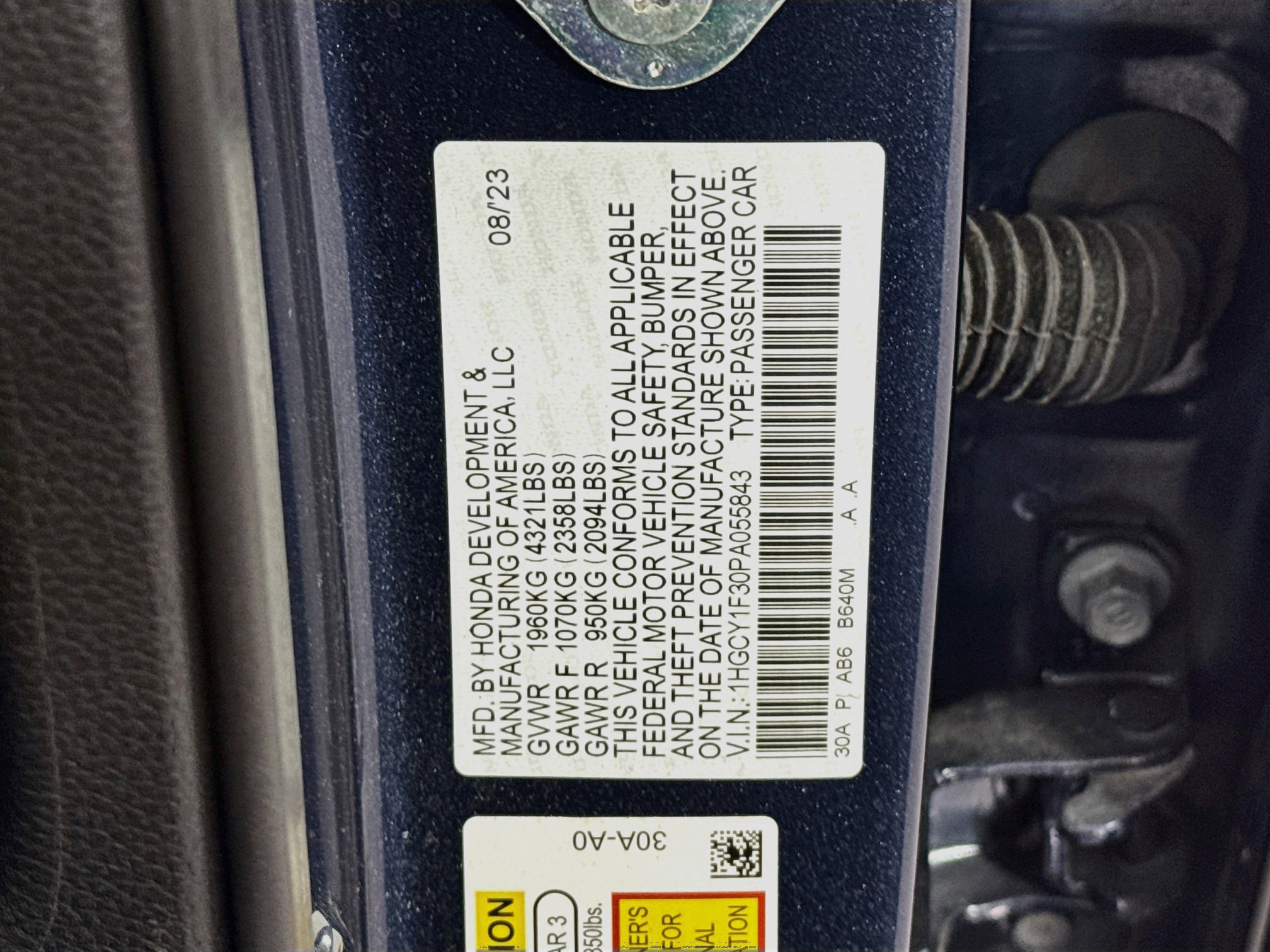 Certified 2023 Honda Accord EX image 31