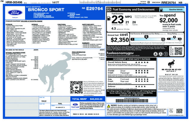 Used 2024 Ford Bronco Sport Badlands w/ Premium Package AWD/4WD image 5