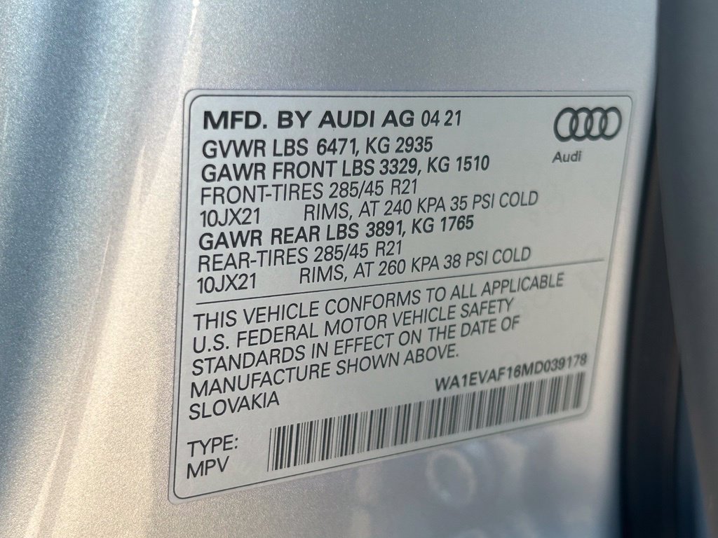 Used 2021 Audi Q8 Premium Plus AWD/4WD image 58