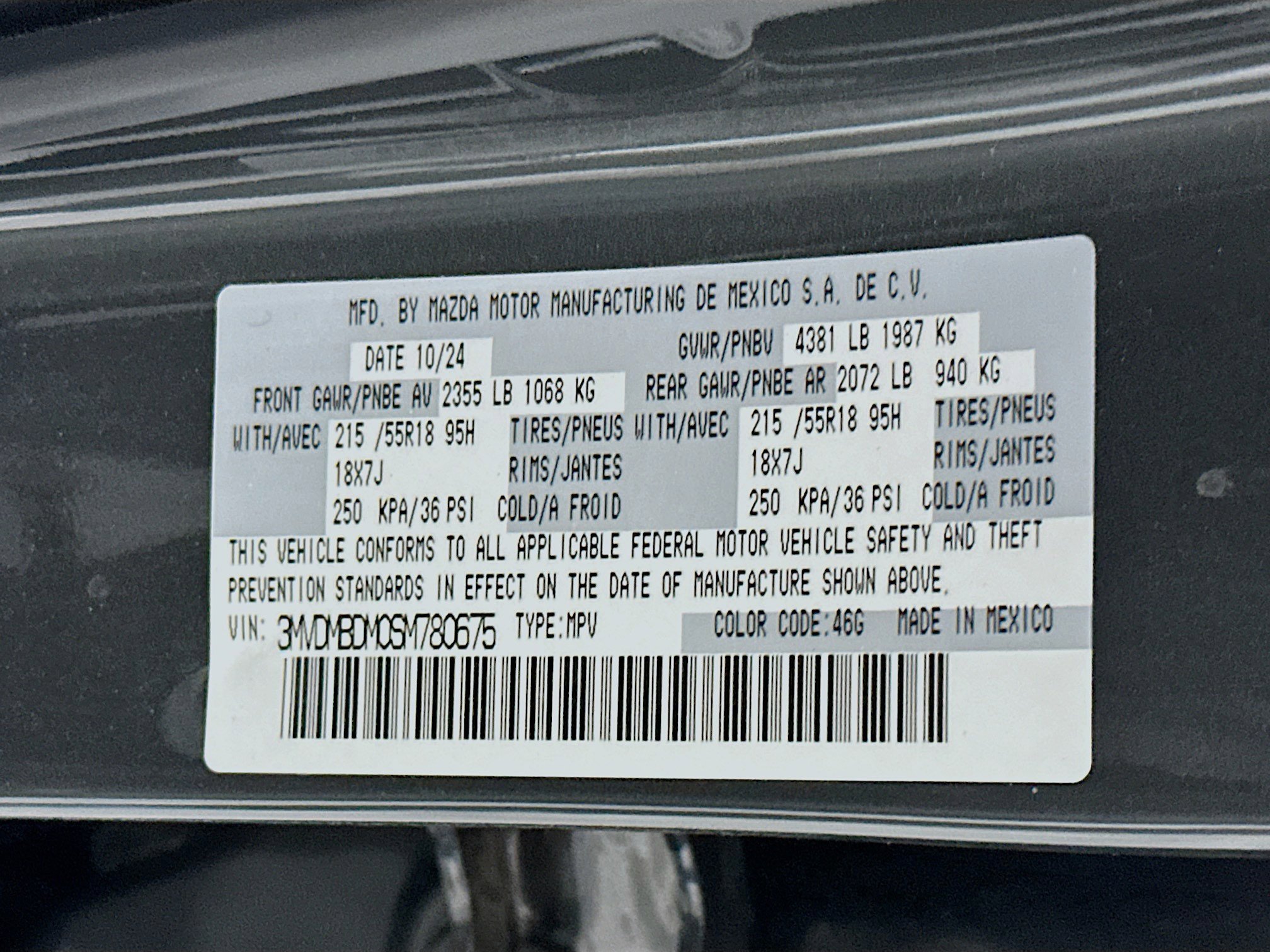 Used 2025 MAZDA CX-30 AWD 2.5 S w/ Premium Package image 12