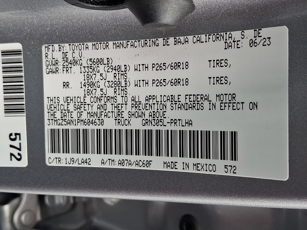 Certified 2023 Toyota Tacoma Limited AWD/4WD image 27