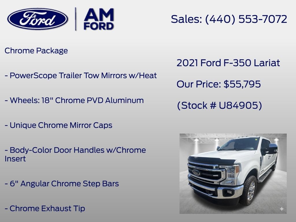 Used 2021 Ford F350 Lariat w/ Lariat Ultimate Package AWD/4WD image 8