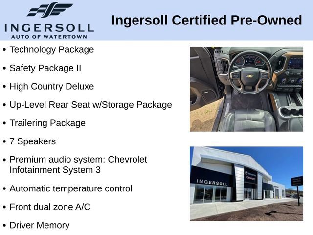 Used 2019 Chevrolet Silverado 1500 High Country w/ Technology Package AWD/4WD image 10