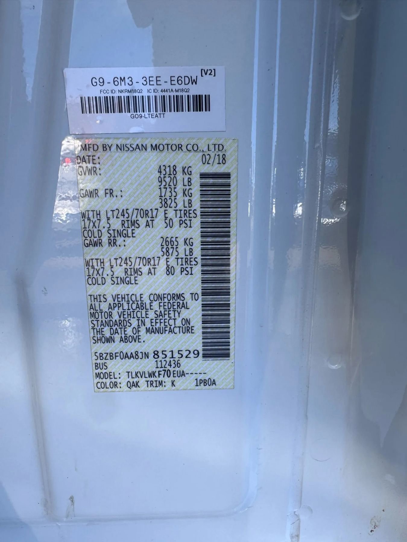 Used 2018 Nissan NV 3500 S image 31